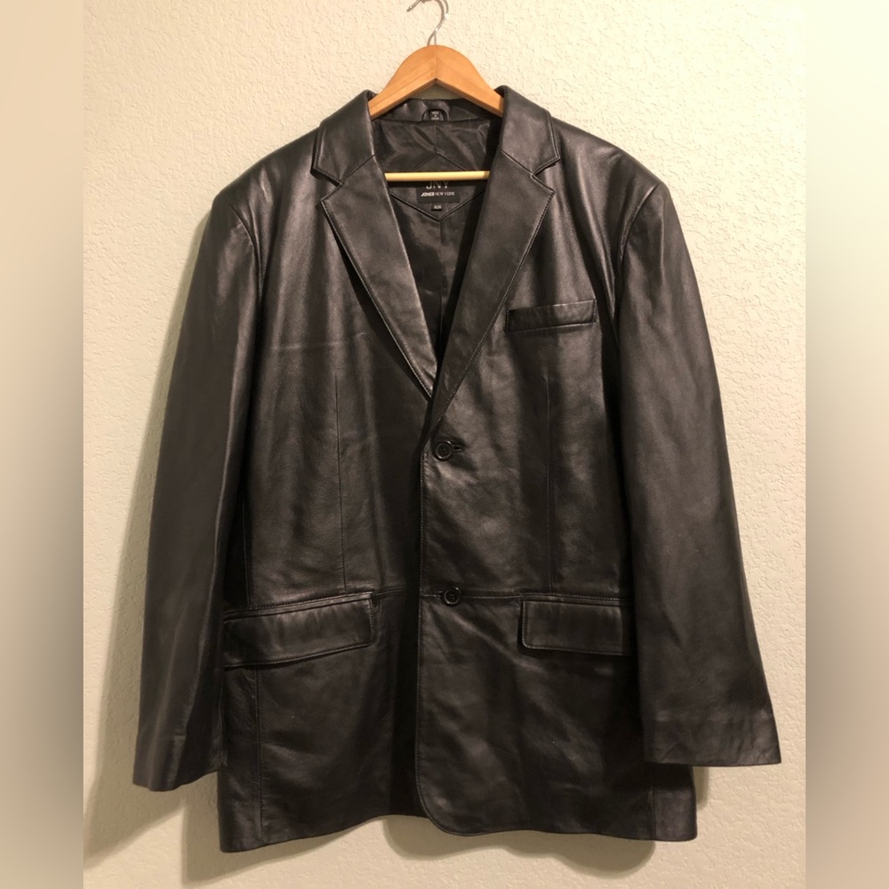 Jones New York Soft Leather Dress Jacket